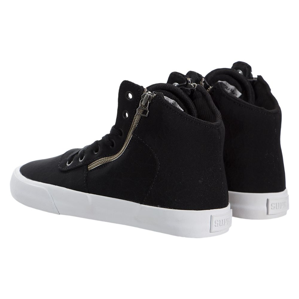 Chaussures de Skate Supra Cuttler Noir Black Femme | PJY-09301846